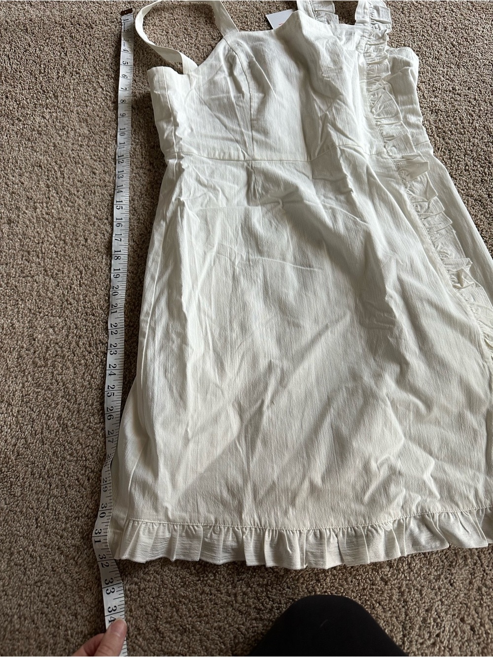 Modcloth Ivory Ruffle-Trim Mini Dress - Picture 10 of 11